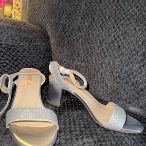 Elegant Silver Women's Sandals